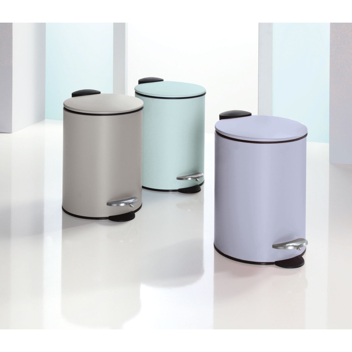 Kleine Wolke Silence Kosz łazienkowy Fioletowy 3 litry