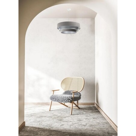 Lampa wisząca TRIO MIX szara/srebrna