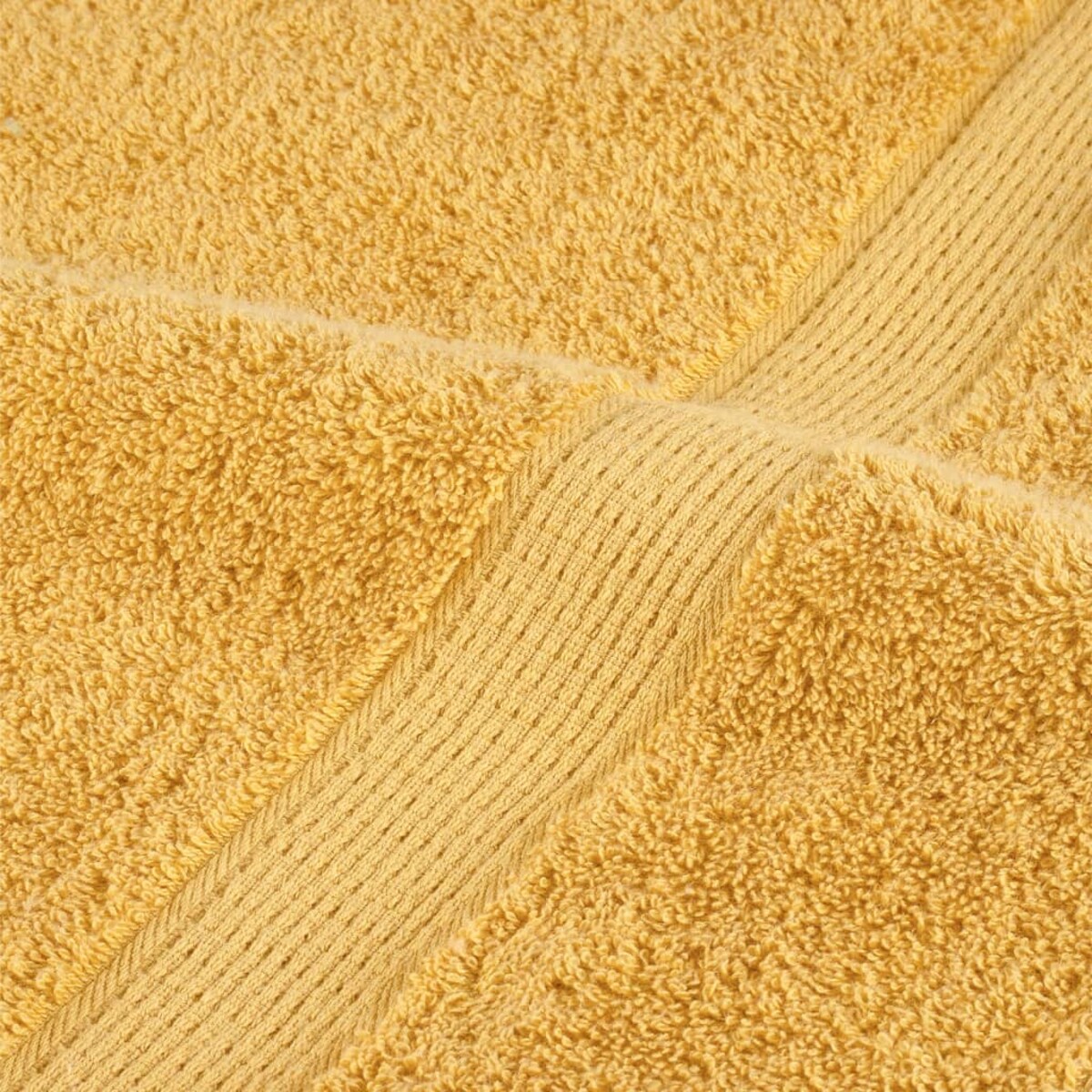 vidaXL Ręczniki premium SOLUND, 4 szt., złote, 80x200 cm