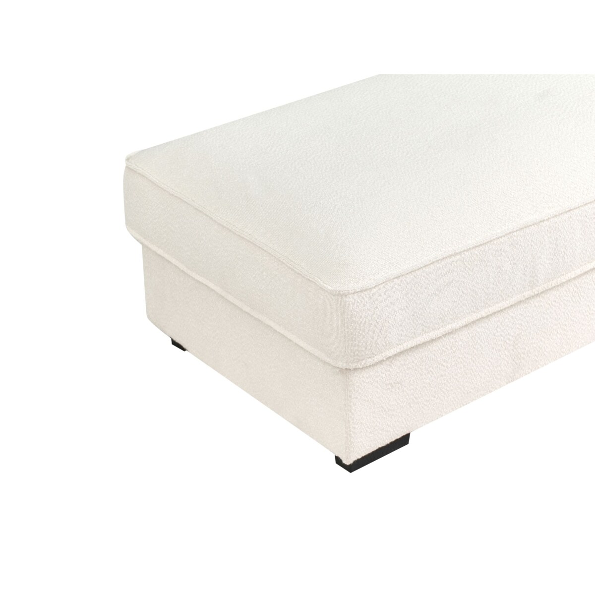 Otomana RENDERS Boucle Złamana biel