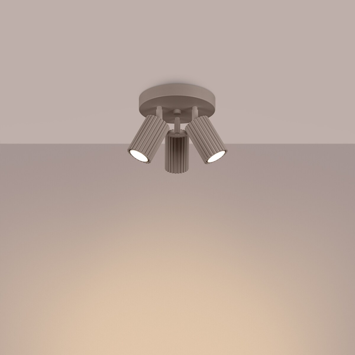 Plafon KARBON 3P taupe