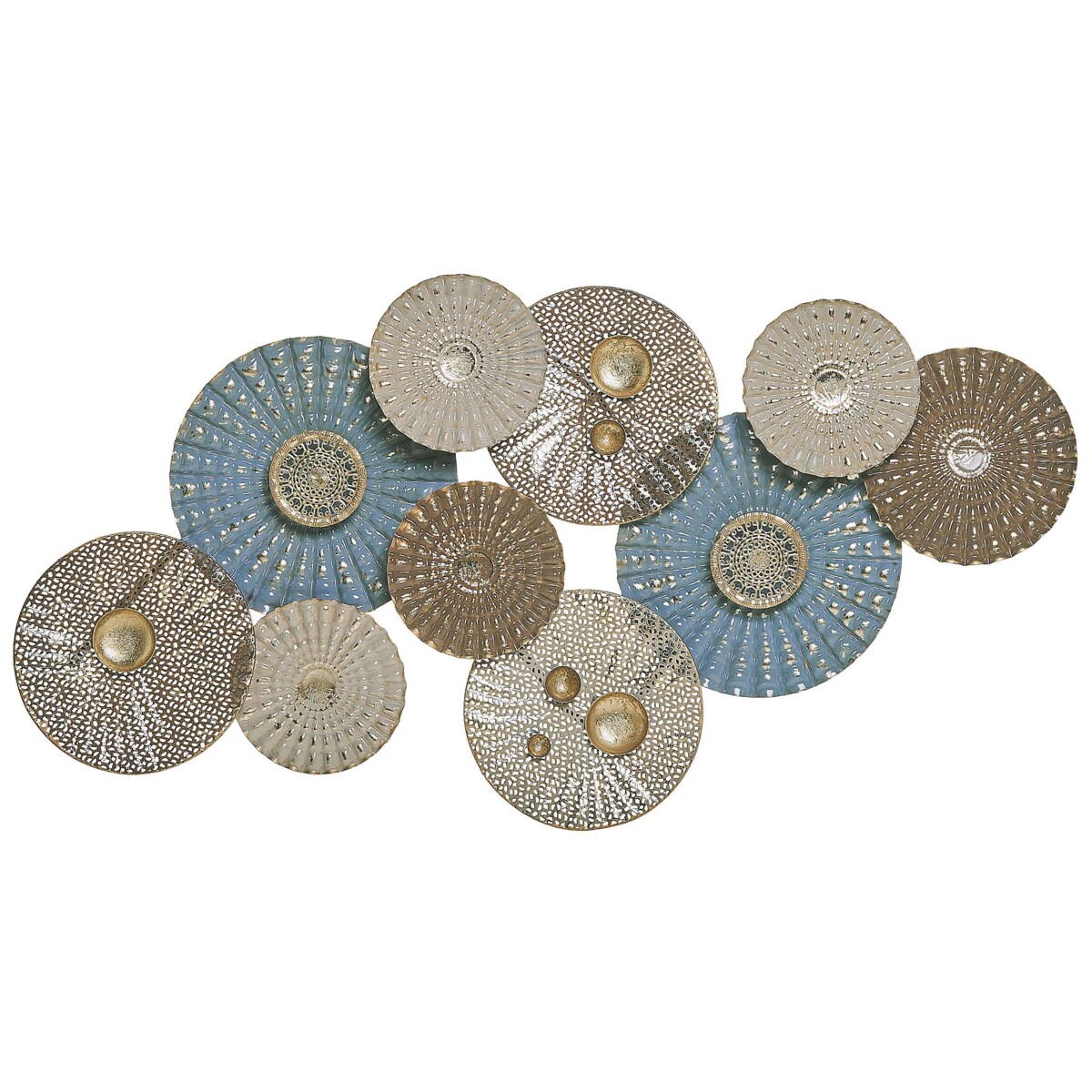 Dekoracja ścienna niebiesko-beżowa HASSIUM