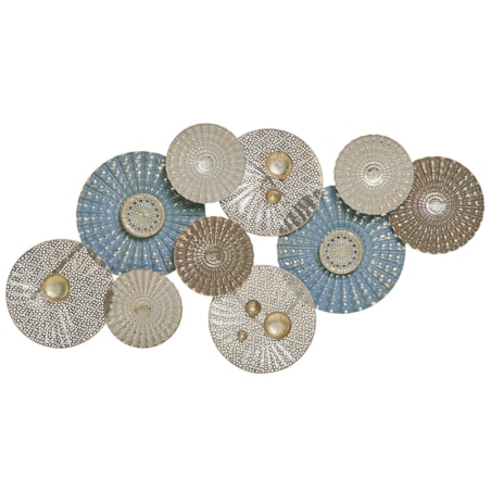 Dekoracja ścienna niebiesko-beżowa HASSIUM