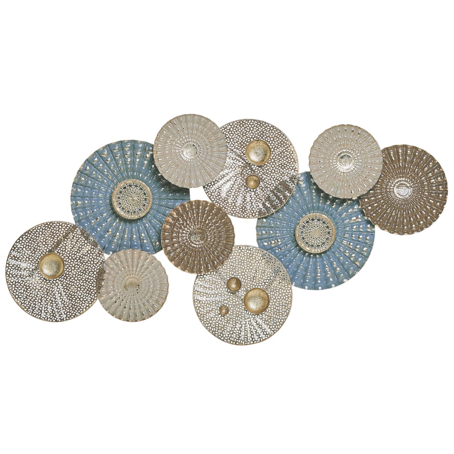 Dekoracja ścienna niebiesko-beżowa HASSIUM