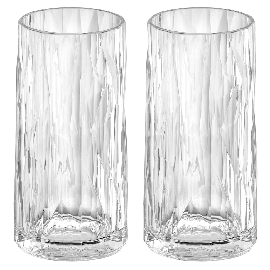 Wąskie szklanki CLUB No. 8, superglas, 2 x 300 ml, KOZIOL