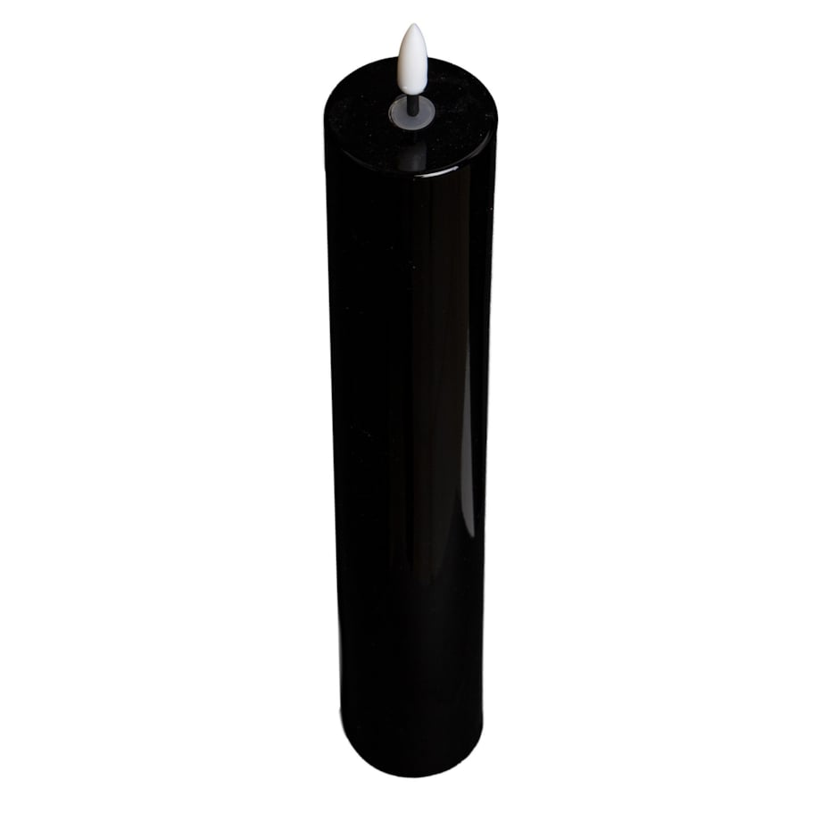Świeca LED z tworzywa sztucznego TIMER 34x5x5 cm MOMBATTI czarna big
