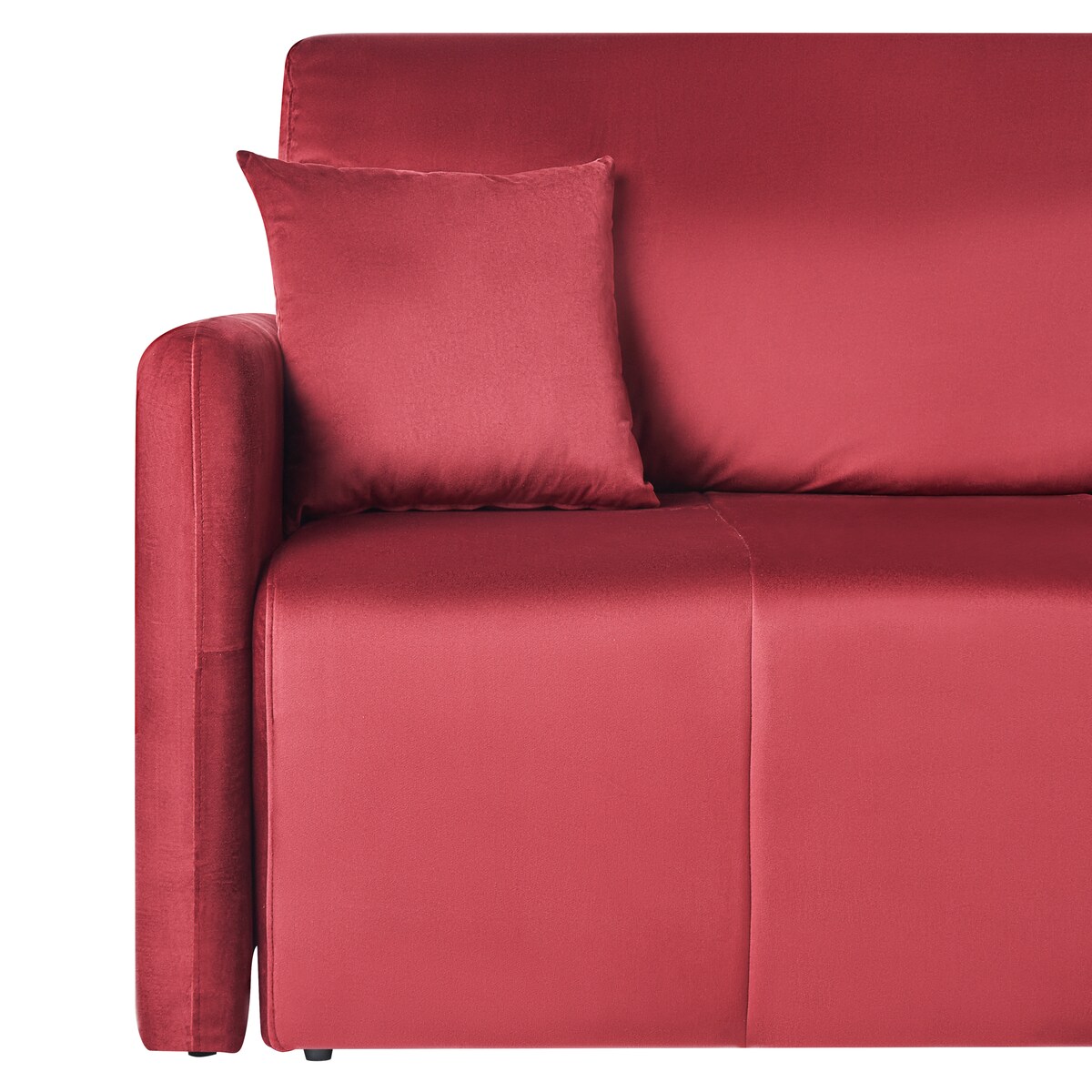Sofa rozkładana dla 3 osób EGGE Welur Burgundowy