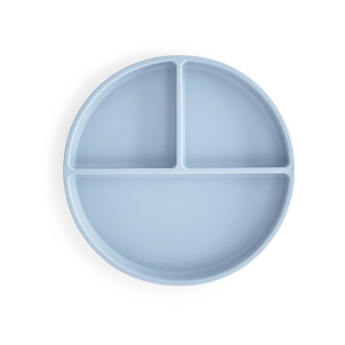 Mushie Silikonowy Talerzyk Dzielony dla Dziecka Powder Blue