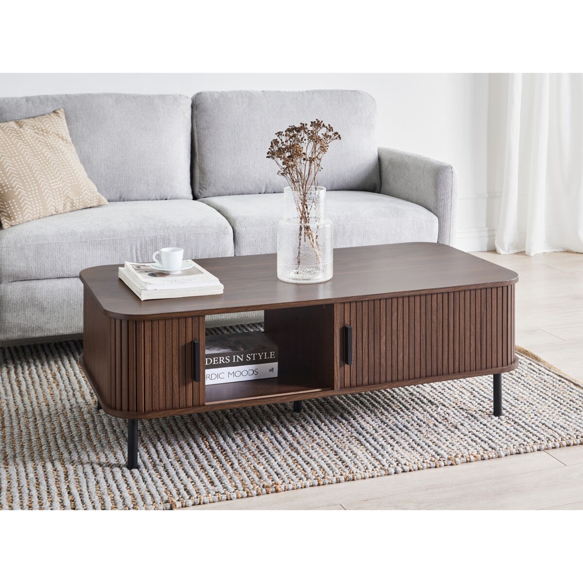 Stolik kawowy BRADLEY Ciemnobrązowy