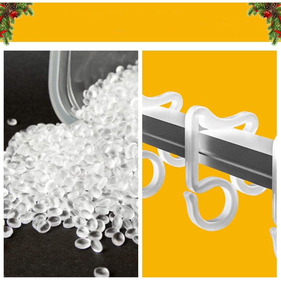 Zawieszka Uchwyty 24 x Hak Haczyk do Rynien Zawieszania Lampek Świątecznych