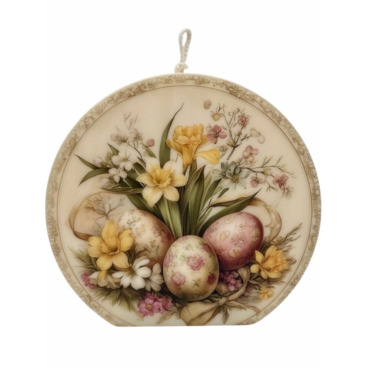 Świeca wielkanocna w stylu Vintage