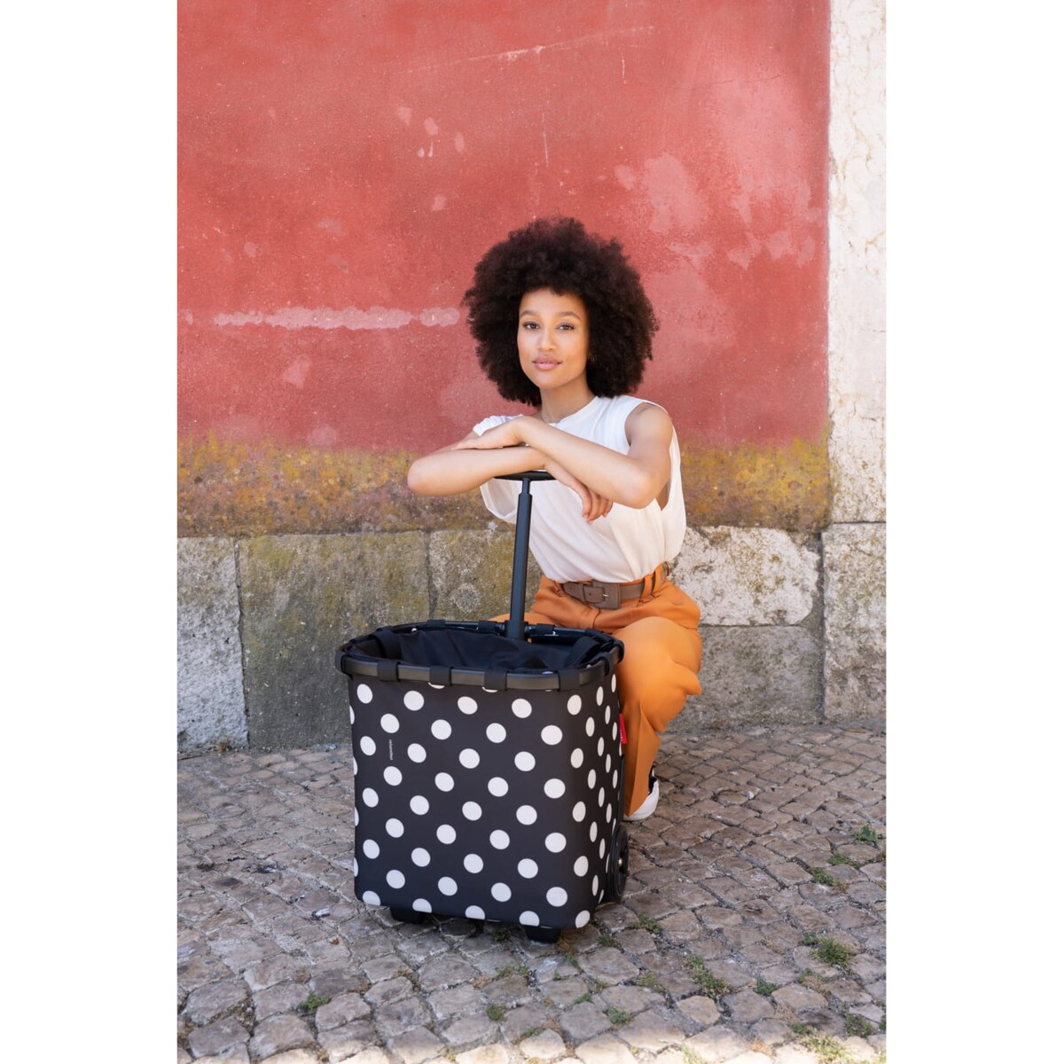 Wózek na zakupy CARRYCRUISER FRAME, dots white