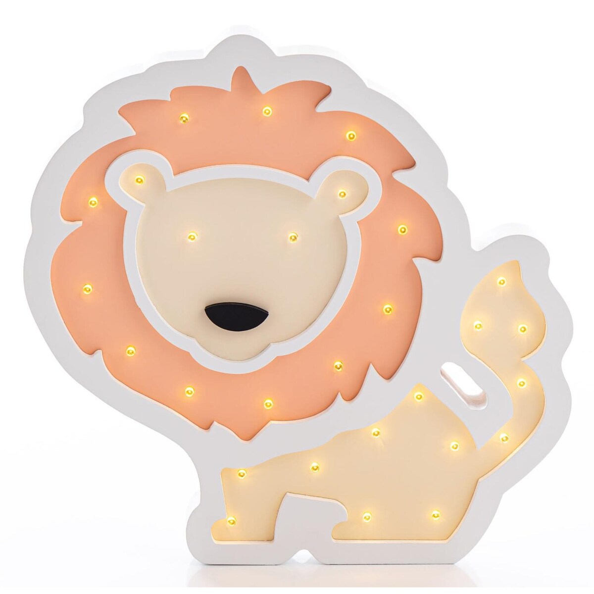 Lampka nocna drewniana dla dziecka Lew | Lampka nocna dla dziecka