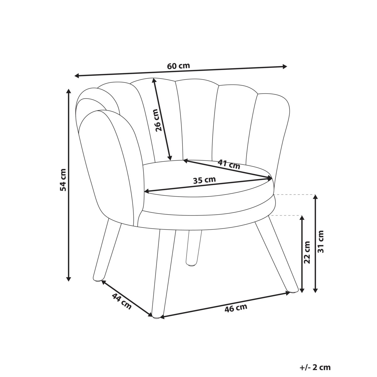Fotel dziecięcy HALBY Boucle Pastelowy róż