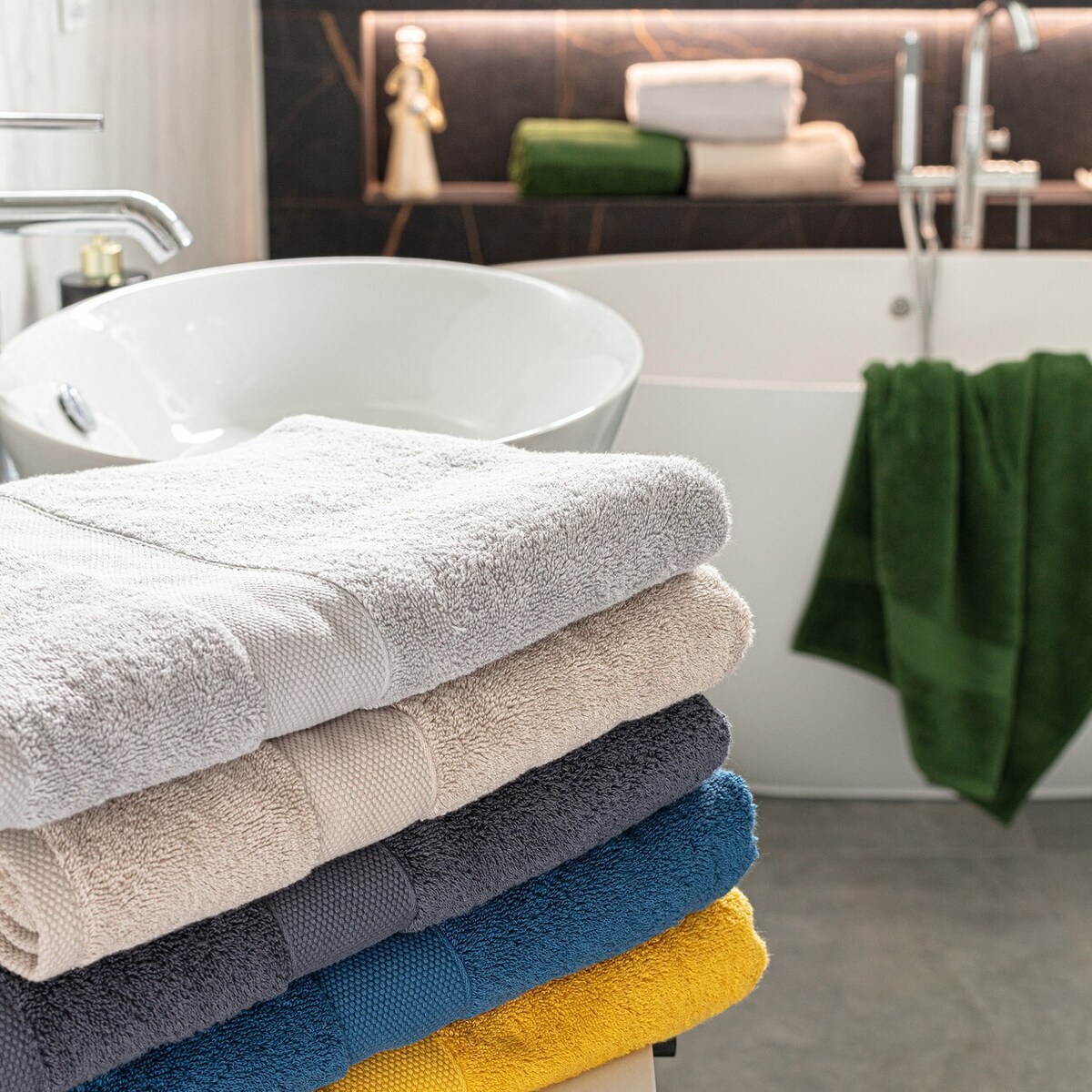 Ręcznik Cairo 70x140cm gray, 70 x 140 cm