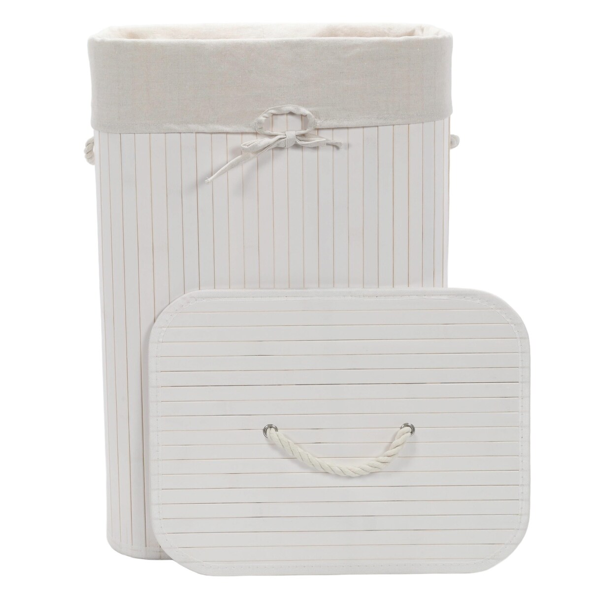 Bambusowy kosz na pranie ZORA, 72 l