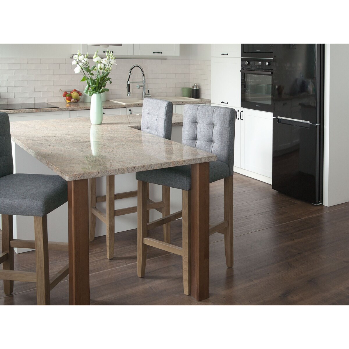 Krzesło barowe szare MADISON