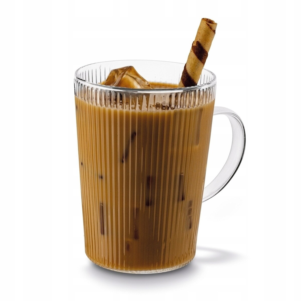 6x SZKLANKA DO KAWY HERBATY wysoka z uchem LATTE 440 ml cappuccino KUBEK