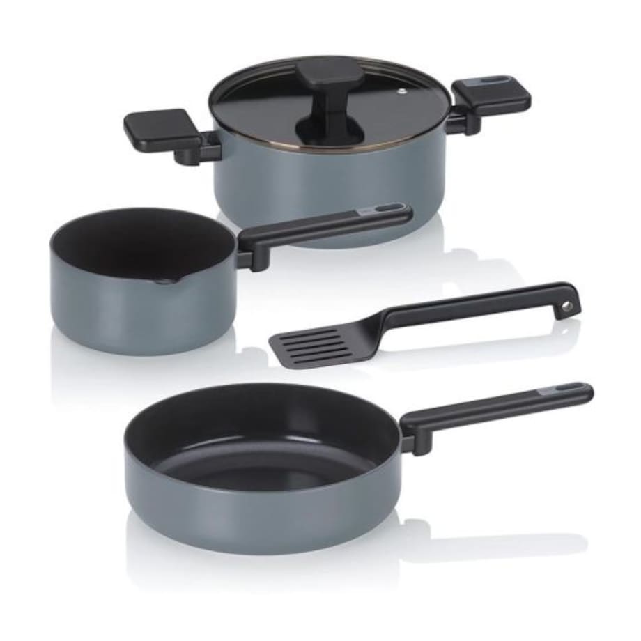Zestaw naczyń (ciemnoszarych) Mira Kela