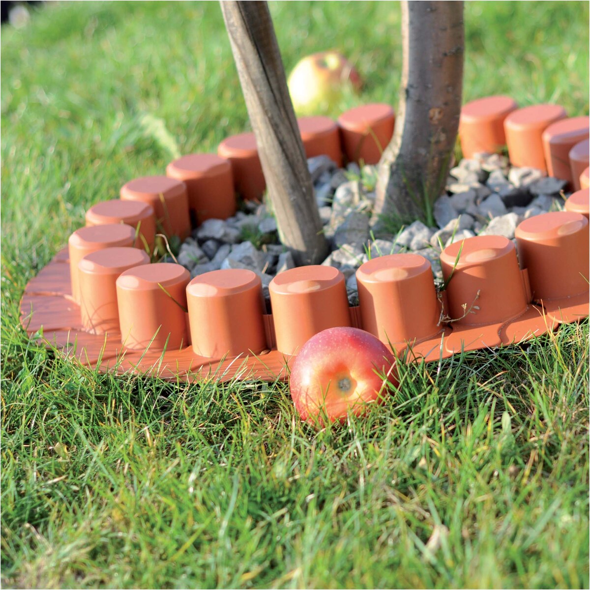 Płotek Ogrodowy 3,02 M Obrzeże Trawnikowe Palisada Terakota