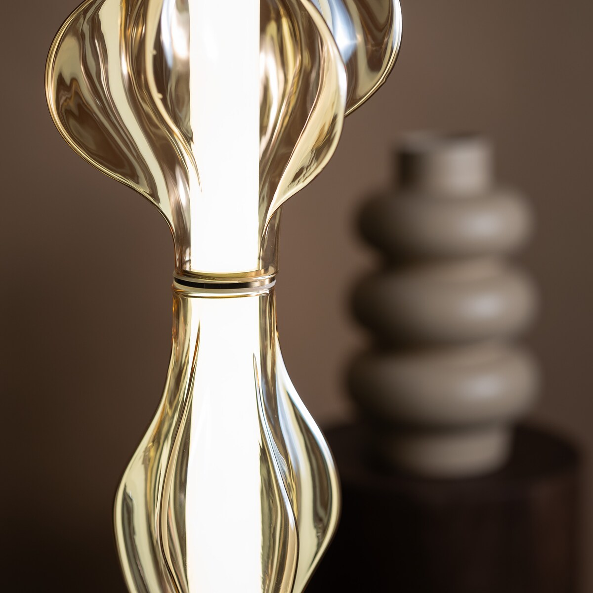 Lampa wisząca LED 22W TK Lighting ELVA Brass mosiądz bursztynowa regulowana wysokość 2616 lm 3000K