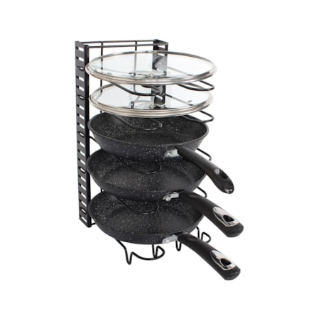 Stojak organizer na patelnie i pokrywki 5-poziomów KINGHOFF