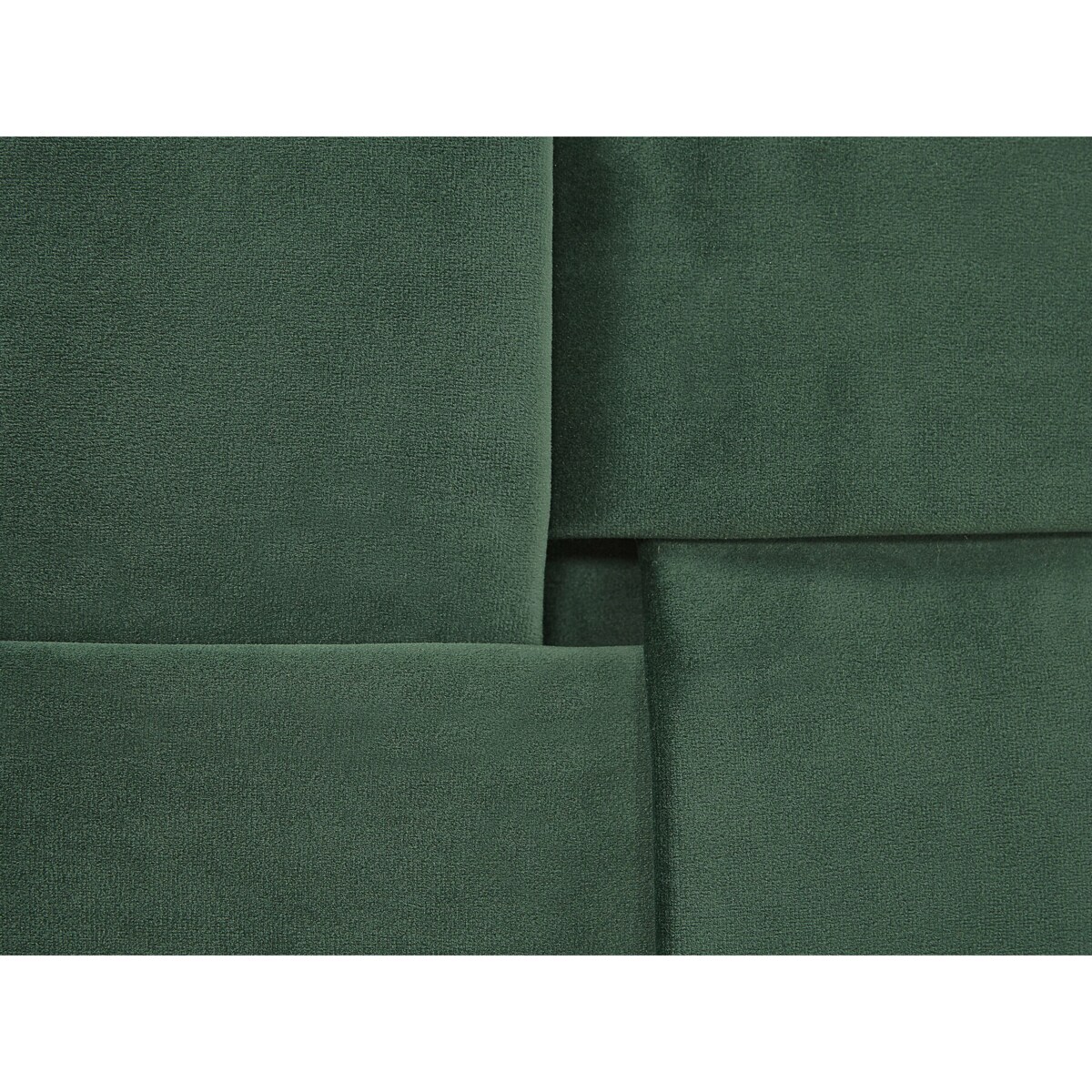 Łóżko welurowe 160 x 200 cm zielone LIMOUX