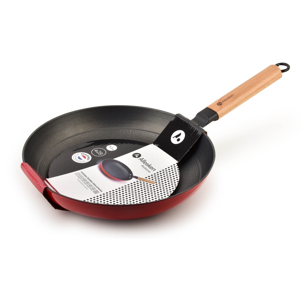 RODELUXE Patelnia 28cm28x50xh5,6cm