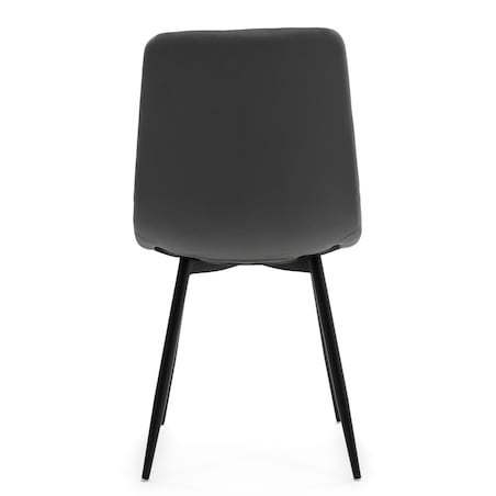 Krzesło tapicerowane do salonu jadalni GELA szary welur