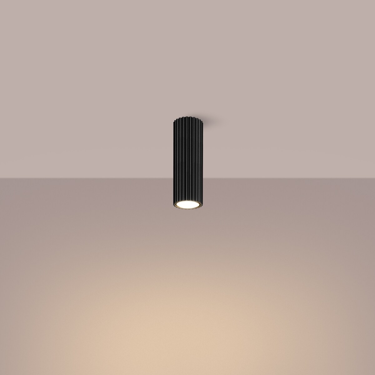 Plafon KARBON 20 czarny