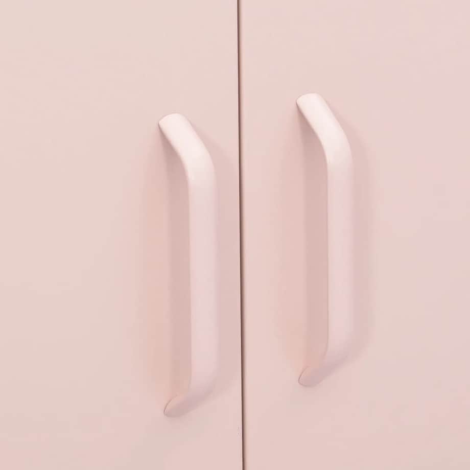 vidaXL Szafka, różowa, 80x35x101,5 cm, stalowa