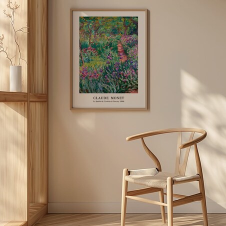 plakat monet le jardin 50x70