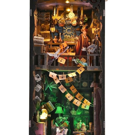 Miniaturowy domek Book Nook - Dom czarów - Aslowsnail