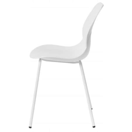 Krzesło Aria KH010100936 z profilowanym siedziskiem białe