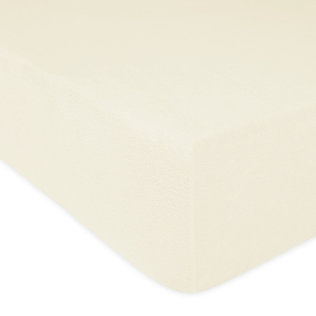 Prześcieradło z bawełny frotte z gumką 60x120 kolor ecru