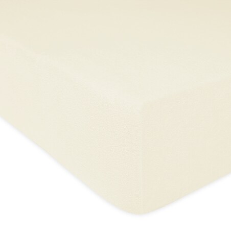 Prześcieradło z bawełny frotte z gumką 60x120 kolor ecru