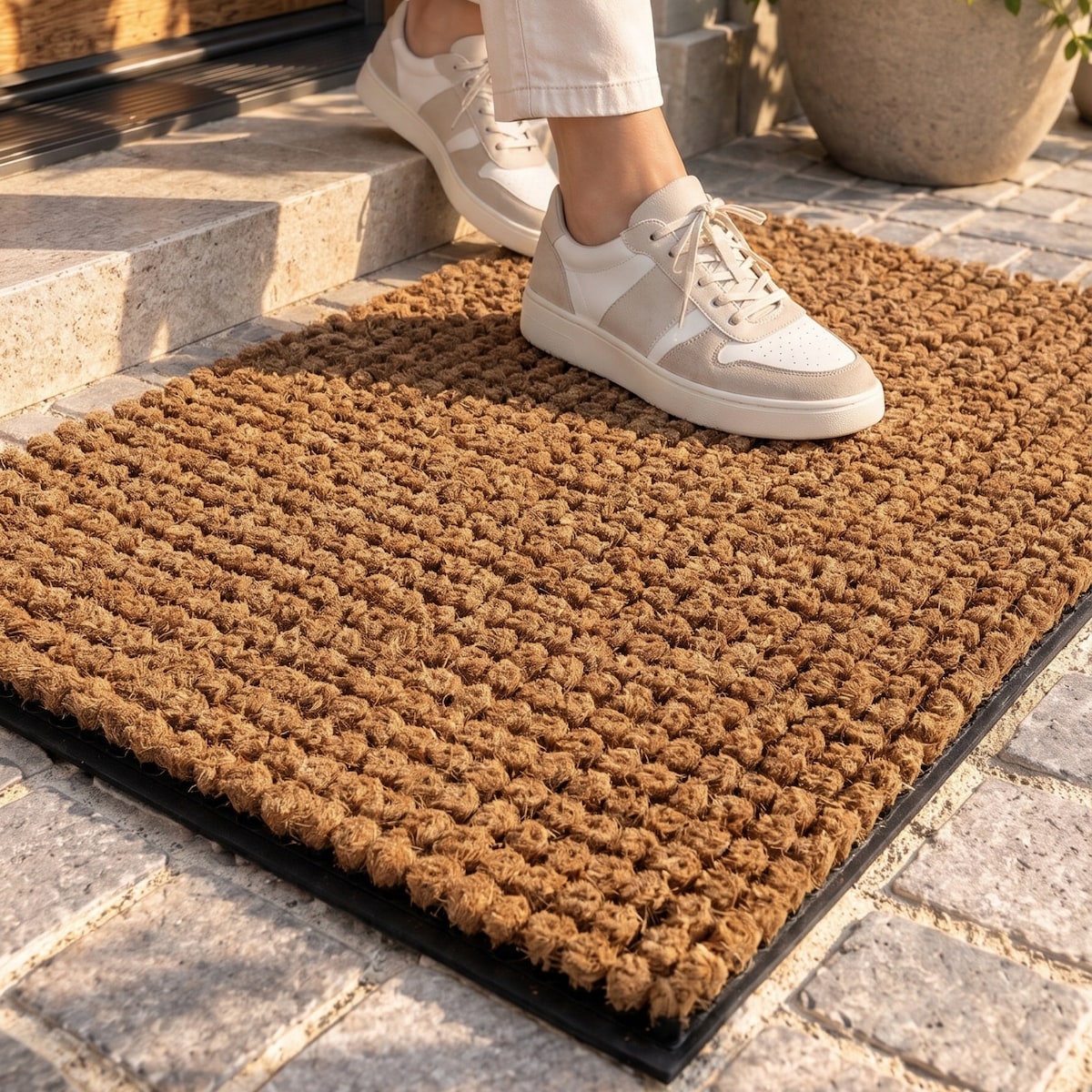 Wycieraczka 45x75cm Boutique Natural wewnętrzna, zewnętrzna Kokosowa Beżowa