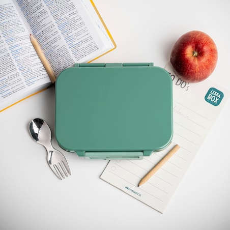 LEKKABOX CLASSIC mini lunchbox z przegródkami, Forest