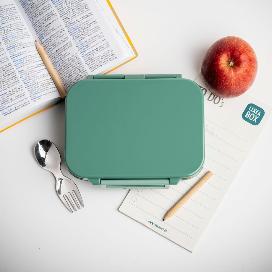 LEKKABOX CLASSIC mini lunchbox z przegródkami, Forest