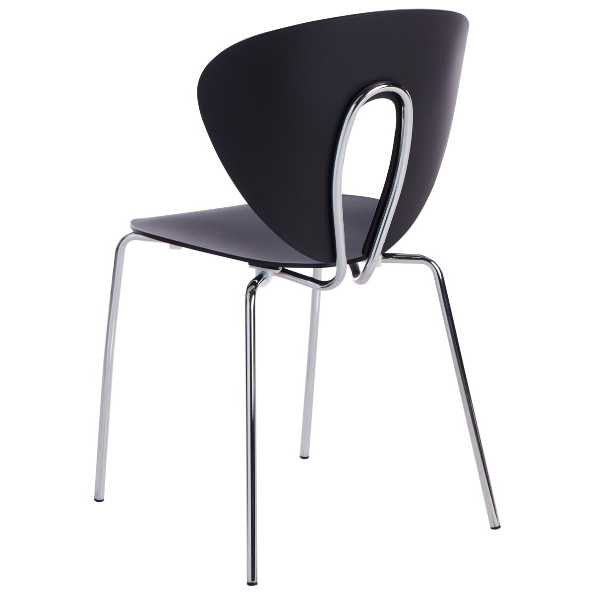 Krzesło do jadalni Zestaw 2 Czarny TRACY