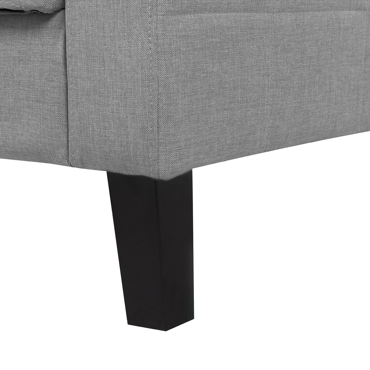 Sofa rozkładana dla 3 osób VEHKOO Jasnoszary