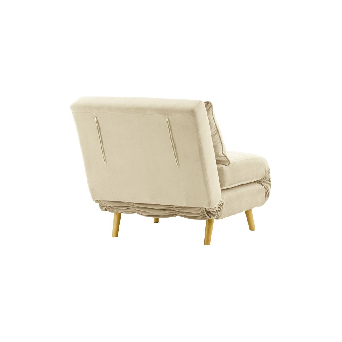 Fotel rozkładany Flic 77 cm-Velluto 2-like oak