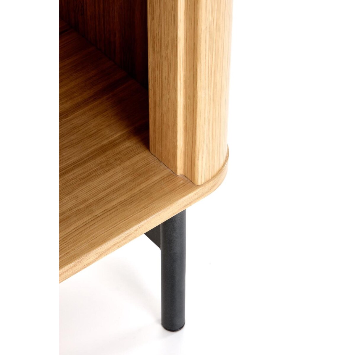 REGAŁ Zefir SZEROKI 117x37x153 cm dąb/czarny MDF W OKLEINIE