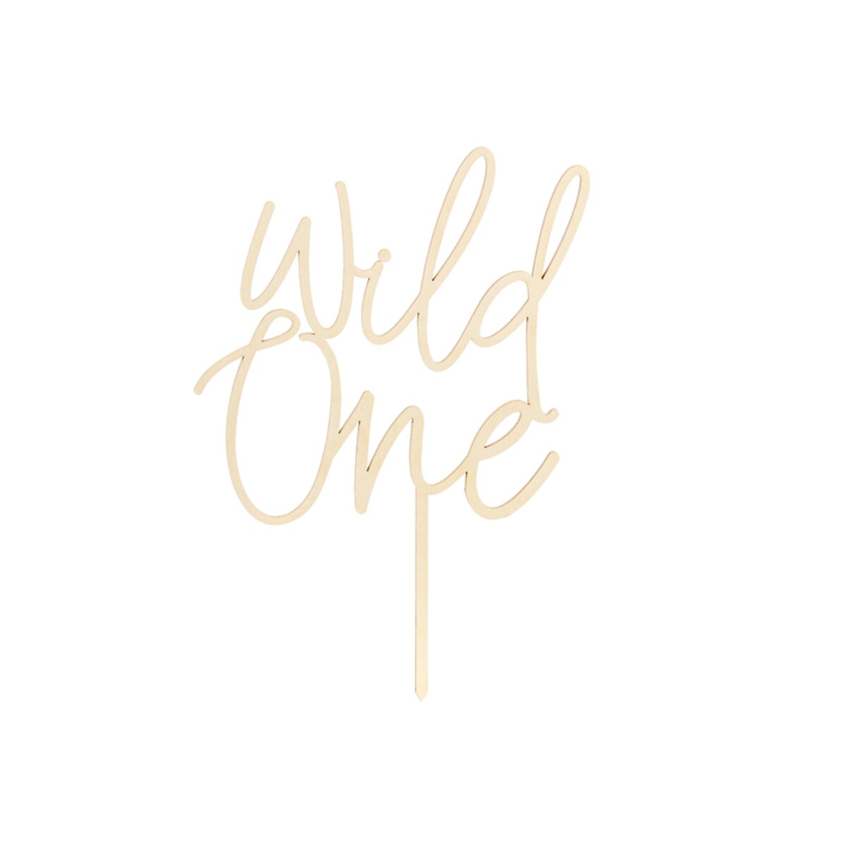 Topper drewniany Wild One, 22cm