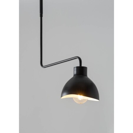 Obrotowa lampa sufitowa Holi 3-płomienna nad stół czarna