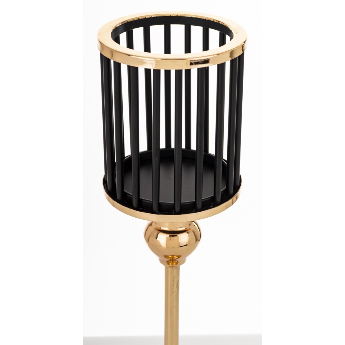 Świecznik metalowy z kloszem 30,5x10x10 cm GABBIA