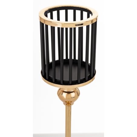 Świecznik metalowy z kloszem 30,5x10x10 cm GABBIA