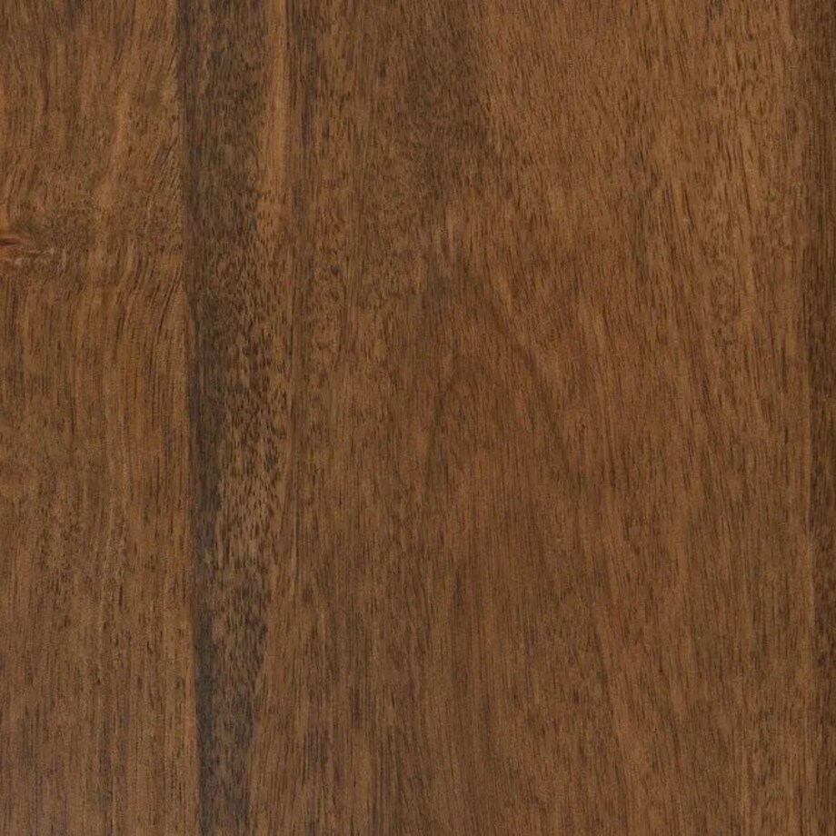 Stolik kawowy z drewna mango, kuliste nogi, brązowy, Abekas, 90 cm