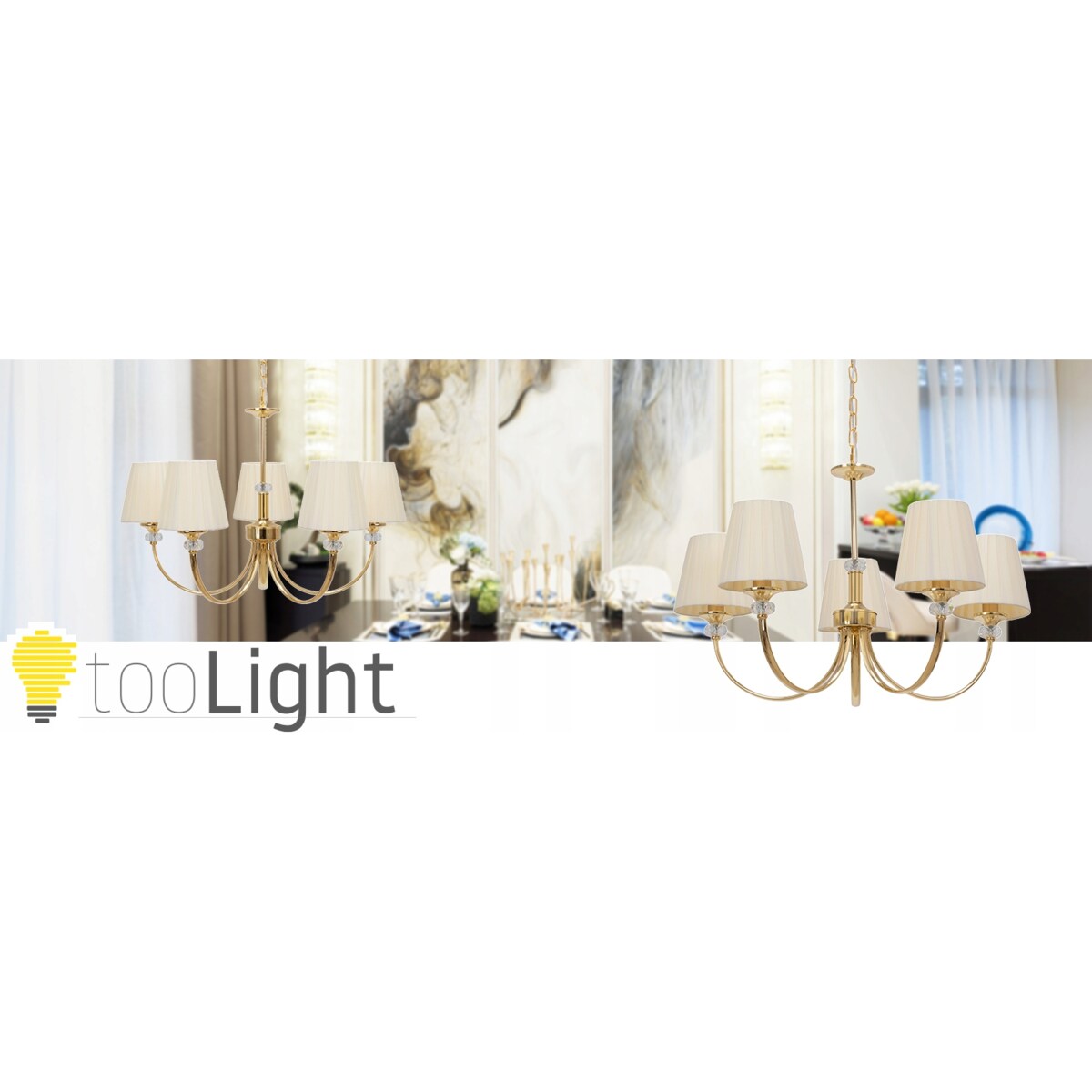 Lampa Sufitowa Wisząca Metal Kryształ Złota Gold