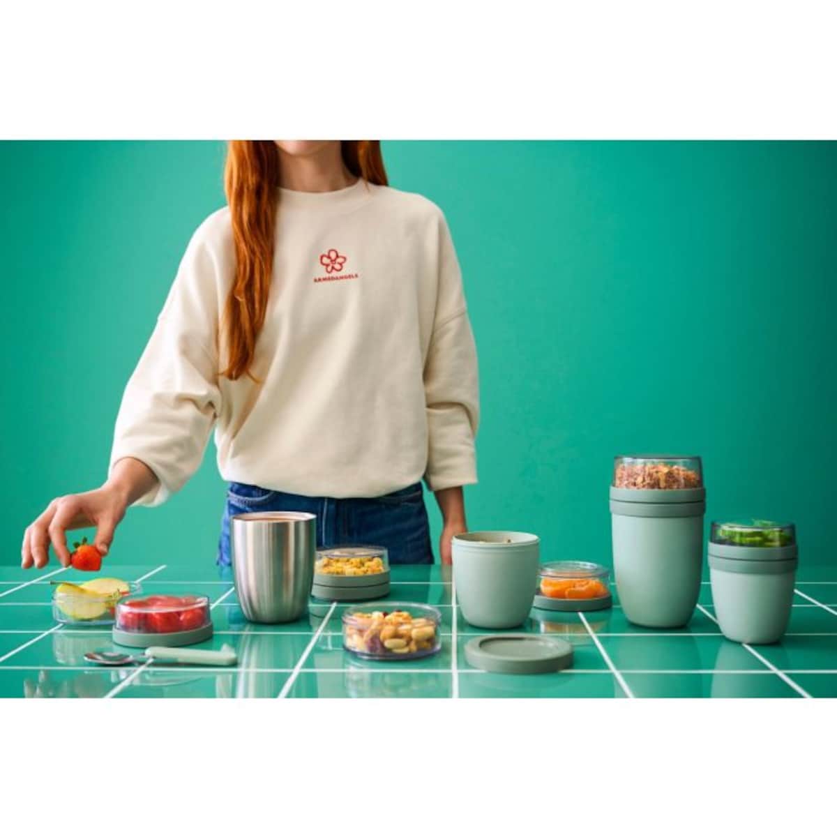 Lunchpot Ellipse XL 750+300 ml Vivid Mauve 107657078700